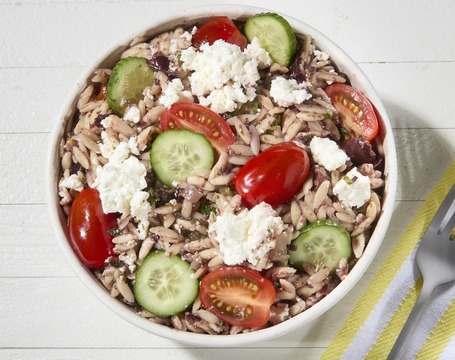 FreshDirect Greek Orzo Pasta Salad, Regular, image 2 of 2 slides